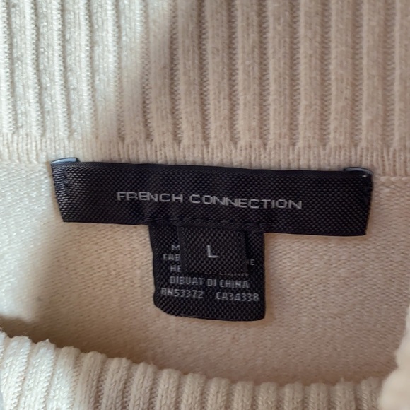 French Connection Cream Cowl Neck Sweater - Picture 6 of 8